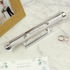 Personalised Wedding Day Silver Plated Certificate Holder for Wedding
