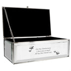 Personalised Butterflies Mirrored Jewellery Box | Gift for Her