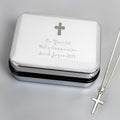 Personalised Cross Necklace and Box | Gift for Her