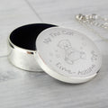 Personalised Teddy My First Curl Trinket Box | Trinket, Jewellery & Keepsake Boxes