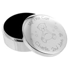 Personalised Teddy My First Curl Trinket Box | Trinket, Jewellery & Keepsake Boxes