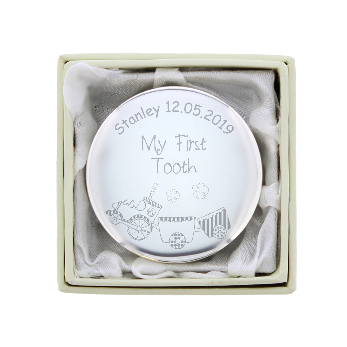 Personalised Train My First Tooth Trinket Box | Trinket, Jewellery & Keepsake Boxes | New Baby Gift