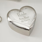 Personalised Decorative Wedding Bride Heart Trinket Box | Trinket, Jewellery & Keepsake Boxes | Wedding Gift
