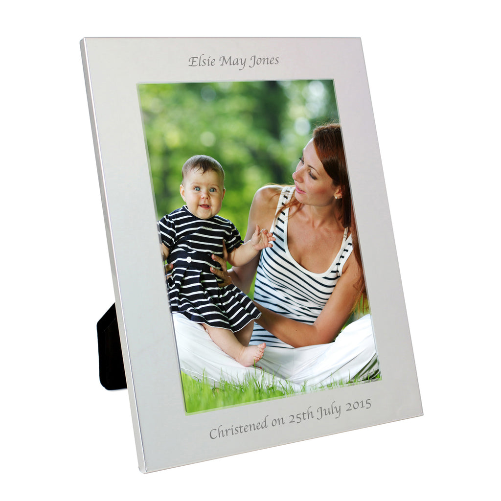 Personalised Silver 5x7 Photo Frame - Inspired Creative Gifts