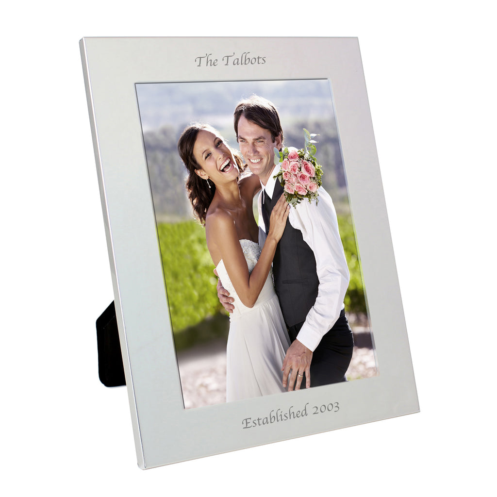 Personalised Silver 5x7 Photo Frame - Inspired Creative Gifts