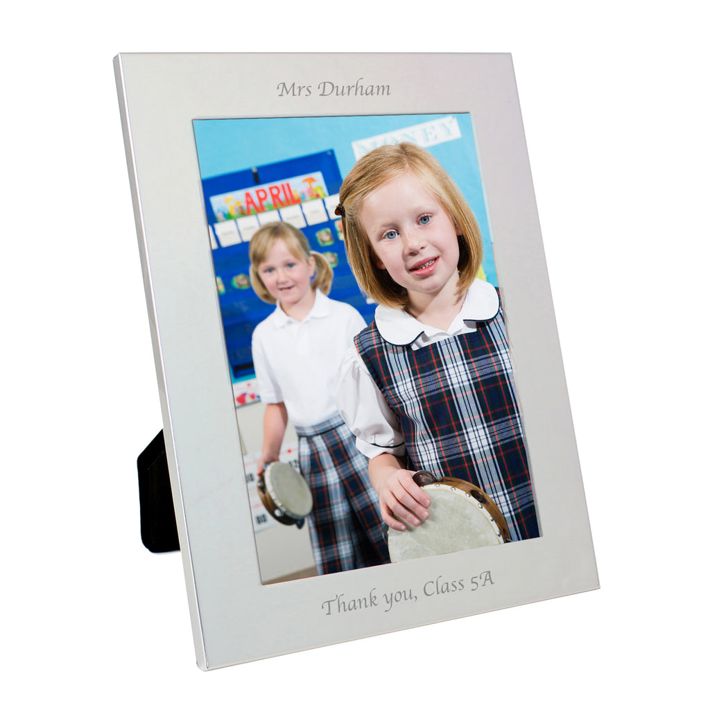 Personalised Silver 5x7 Photo Frame - Inspired Creative Gifts