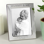 Personalised Silver 5x7 Mummy & Me Photo Frame for Mother's Day