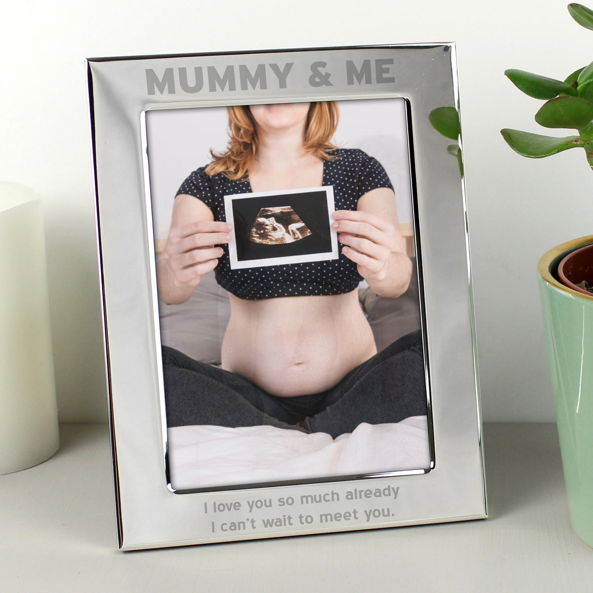Personalised Silver 5x7 Mummy & Me Photo Frame for Mother's Day
