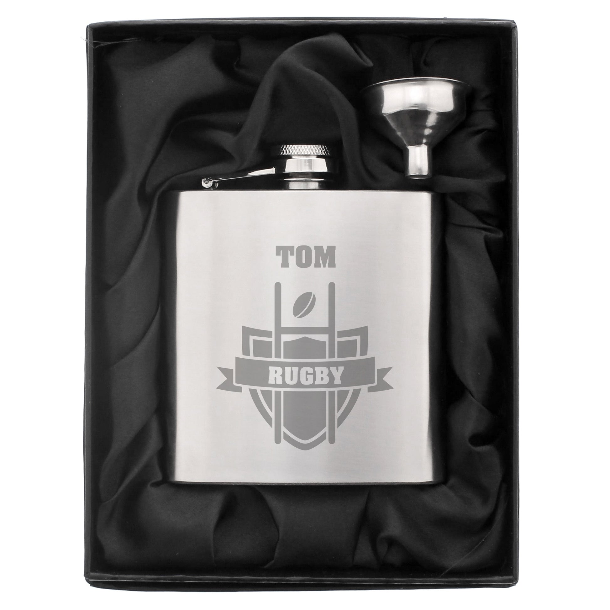 Personalised Rugby Hip Flask - Hip Flask - Inspired Creative Gifts