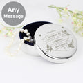 Personalised Garden Bloom Round Trinket Box | Wedding Gift