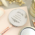 Personalised Vintage Rose Compact Mirror | Gift for Her