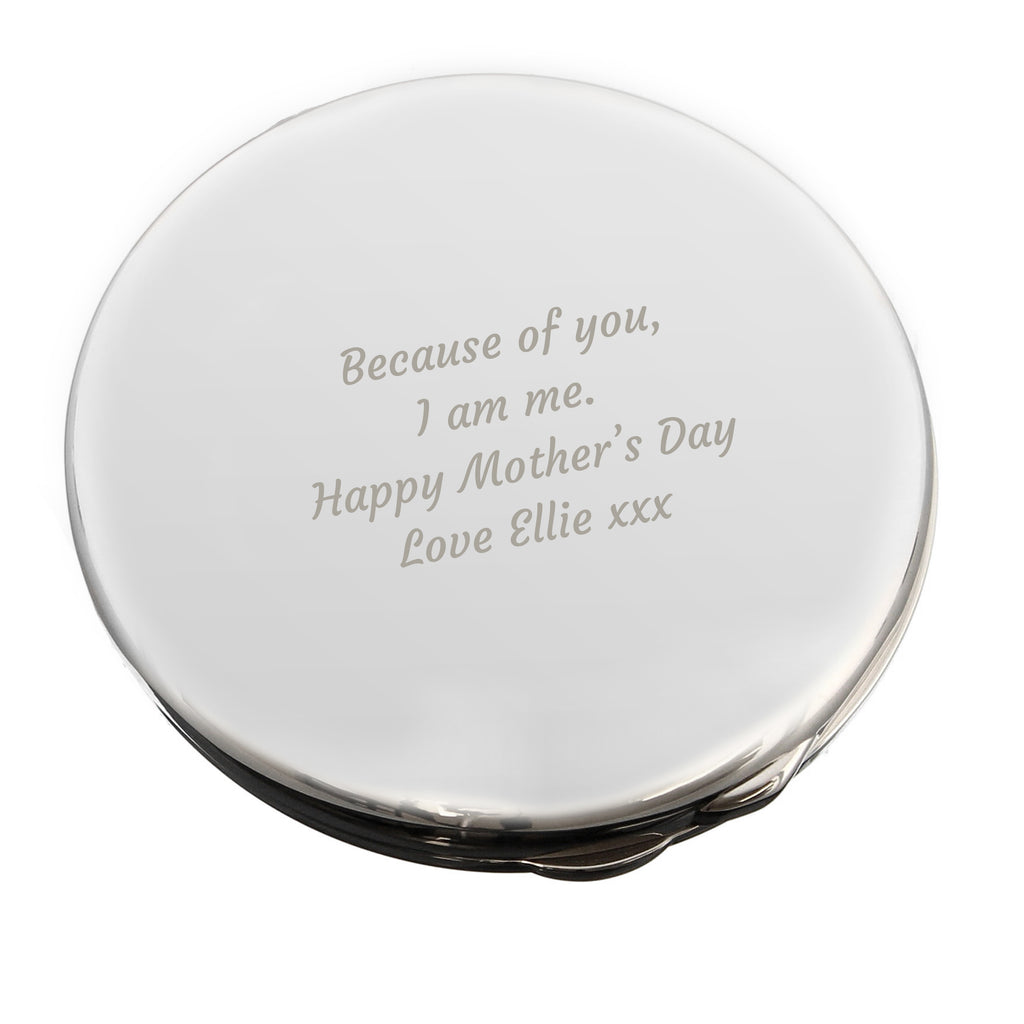 Personalised Any Message Compact Mirror | Gift for Her