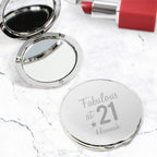 Personalised Fabulous Birthday Big Age Compact Mirror | Birthday Gift