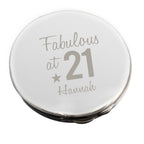 Personalised Fabulous Birthday Big Age Compact Mirror | Birthday Gift