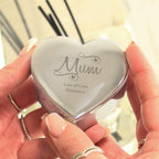 Personalised Mum Swirls & Hearts Trinket Box for Mother's Day