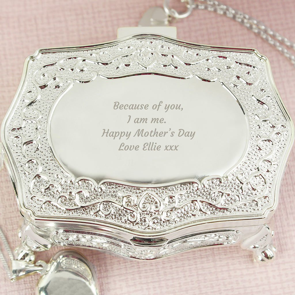 Personalised Any Message Small Antique Trinket Box | Trinket, Jewellery & Keepsake Boxes