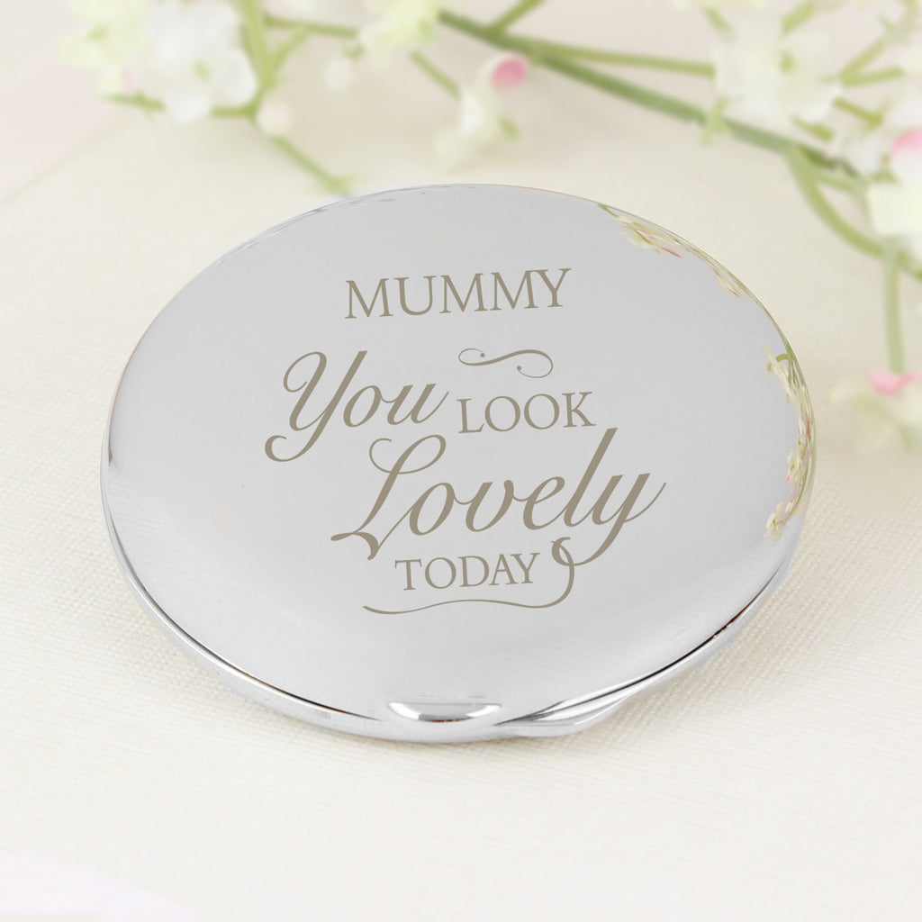 Personalised You Look Lovely Compact Mirror | Wedding Gift