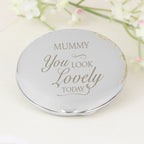 Personalised You Look Lovely Compact Mirror | Wedding Gift