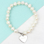 Personalised White Freshwater Pearl Name Bracelet | Jewellery | Inspired Creative Gifts