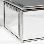 Personalised Swirls & Hearts Mirrored Jewellery Box for Wedding