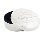 Personalised Religious Swirls & Hearts Round Trinket Box | Trinket, Jewellery & Keepsake Boxes | Wedding Gift