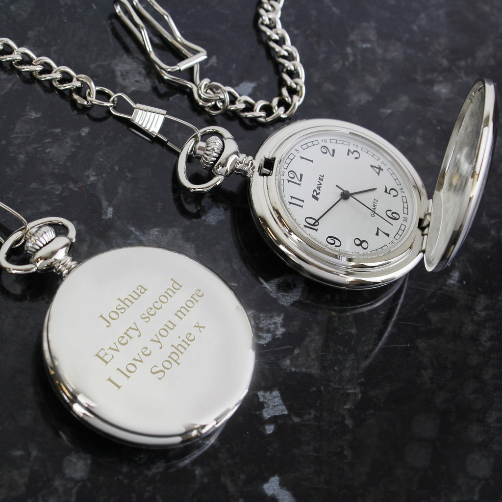 Personalised Formal Pocket Fob Watch - Clocks & Watches - Inspired Creative Gifts