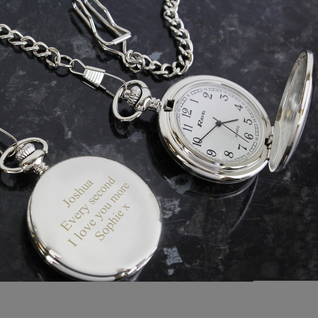 Personalised Formal Pocket Fob Watch - Clocks & Watches - Inspired Creative Gifts