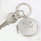 Personalised No.1 Dad Photo Keyring | Keyrings | Inspired Creative Gifts