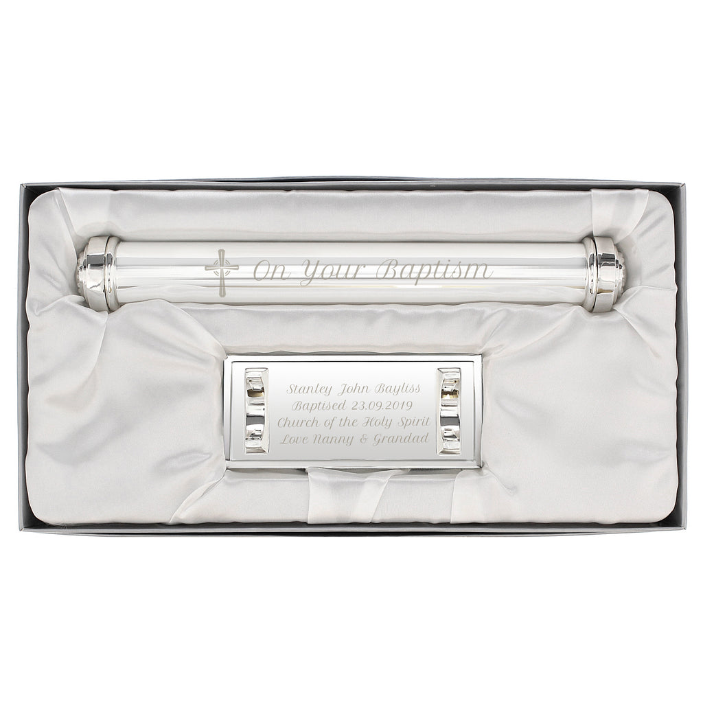 Personalised Cross Certificate Holder | Keepsakes