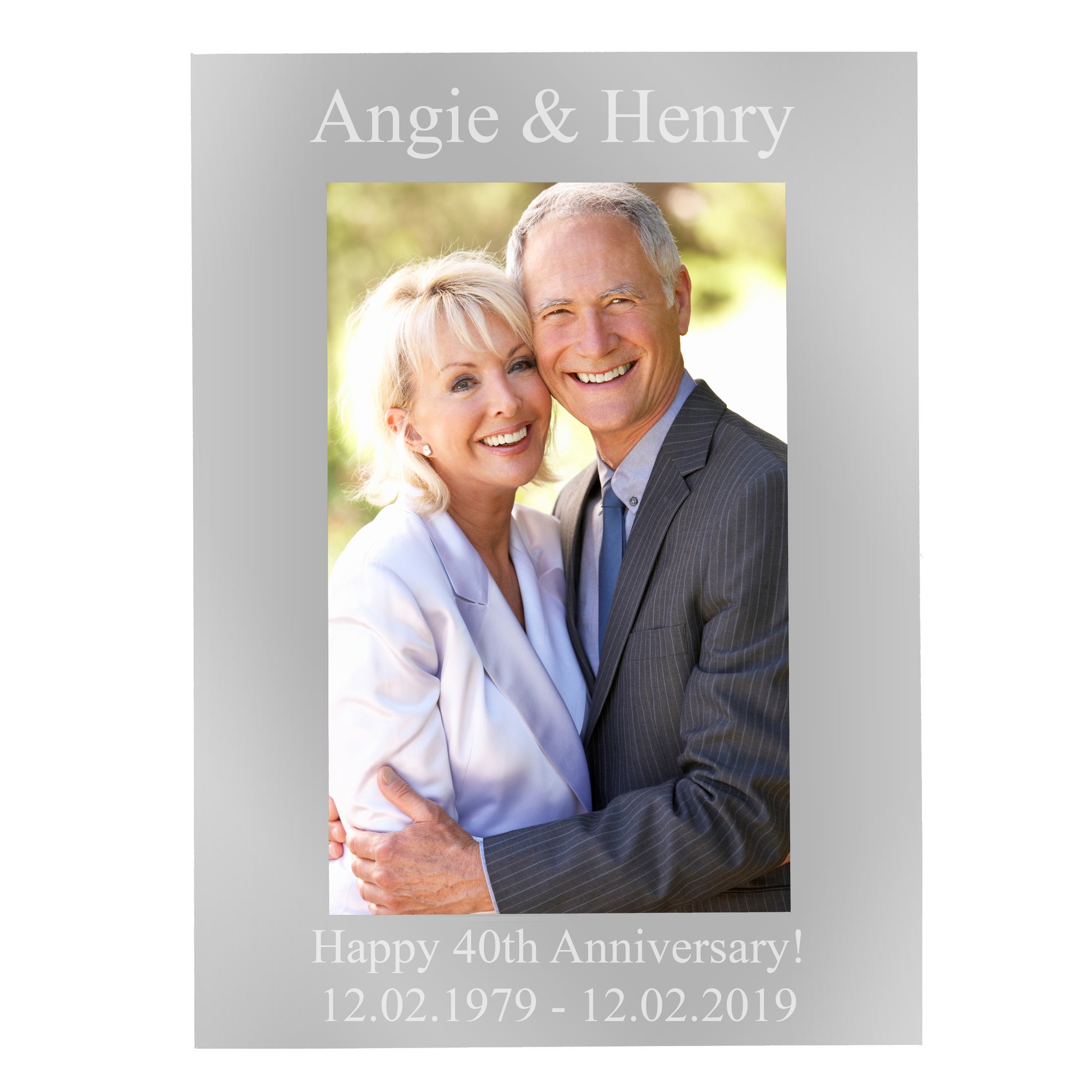 Personalised 6x4 Silver Photo Frame - Inspired Creative Gifts