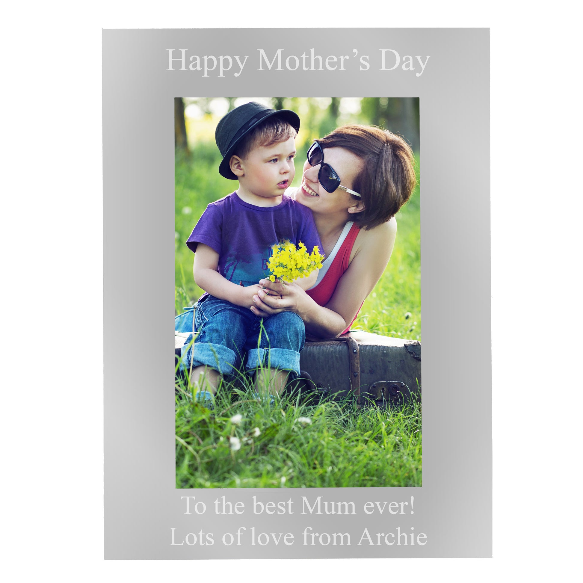 Personalised 6x4 Silver Photo Frame - Inspired Creative Gifts
