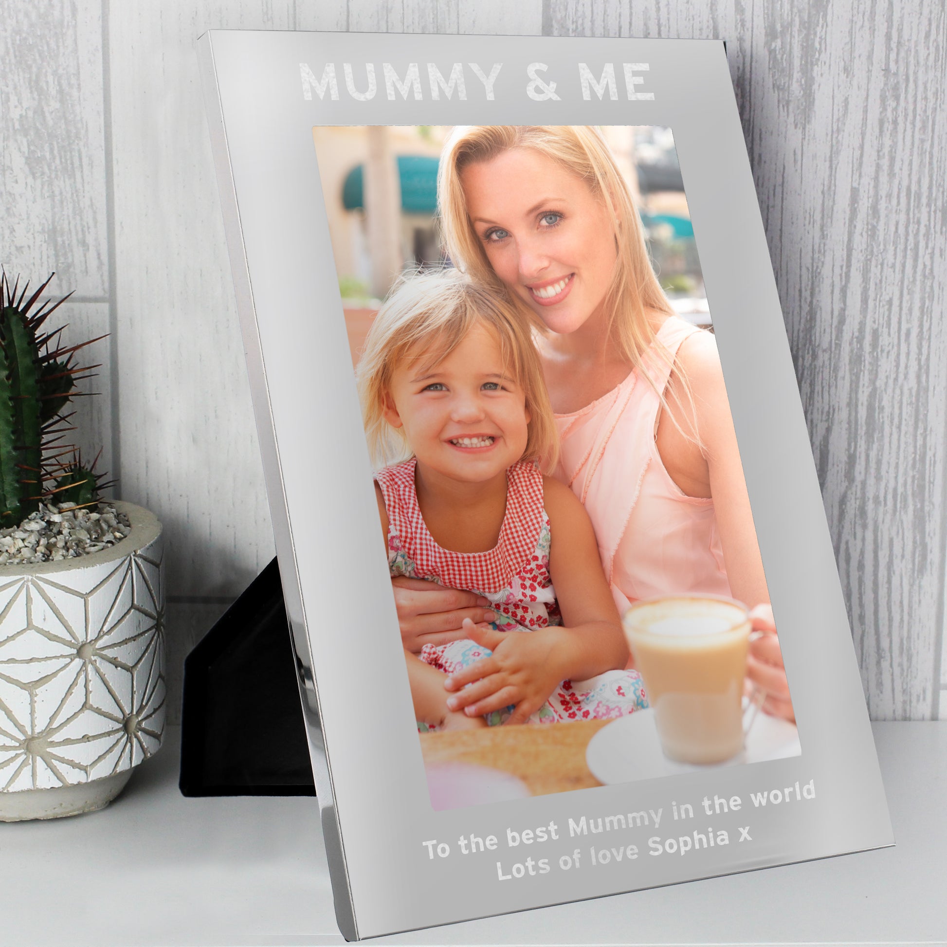 Personalised & Me 5x7 Silver Photo Frame - Inspired Creative Gifts