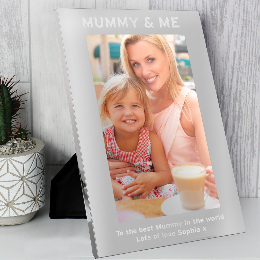 Personalised & Me 5x7 Silver Photo Frame - Picture Frame - Inspired Creative Gifts