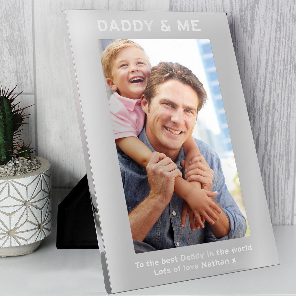Personalised & Me 5x7 Silver Photo Frame - Picture Frame - Inspired Creative Gifts