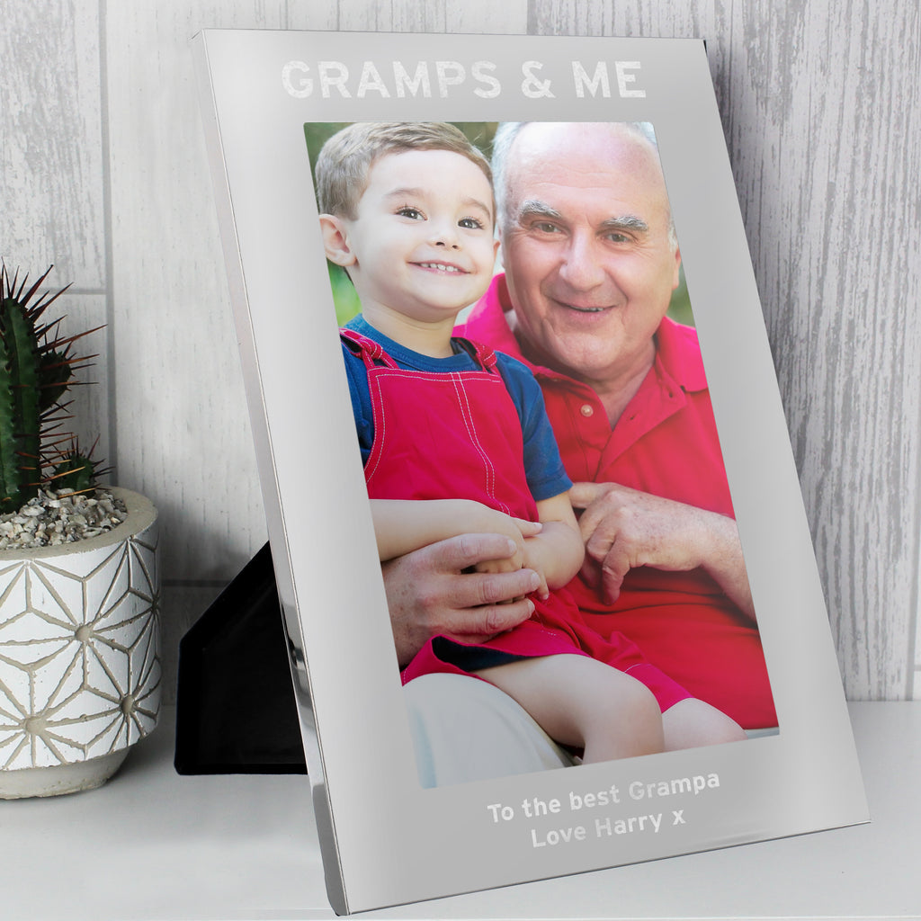 Personalised & Me 5x7 Silver Photo Frame - Picture Frame - Inspired Creative Gifts