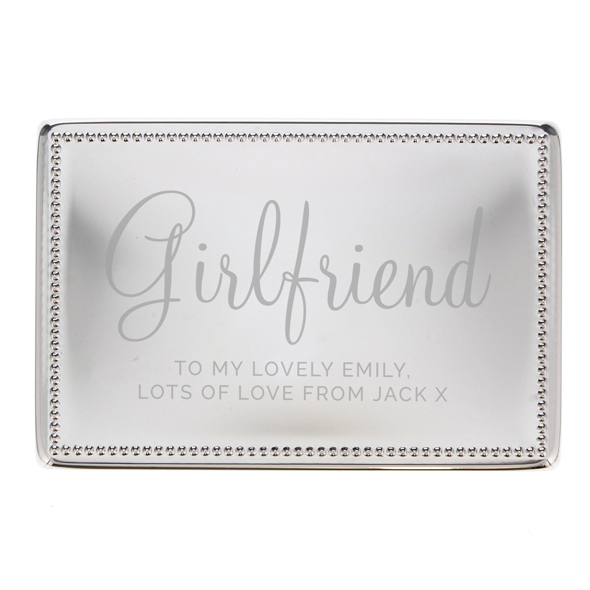 Personalised Rectangular Jewellery Box | Wedding Gift
