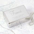 Personalised Rectangular Jewellery Box | Wedding Gift