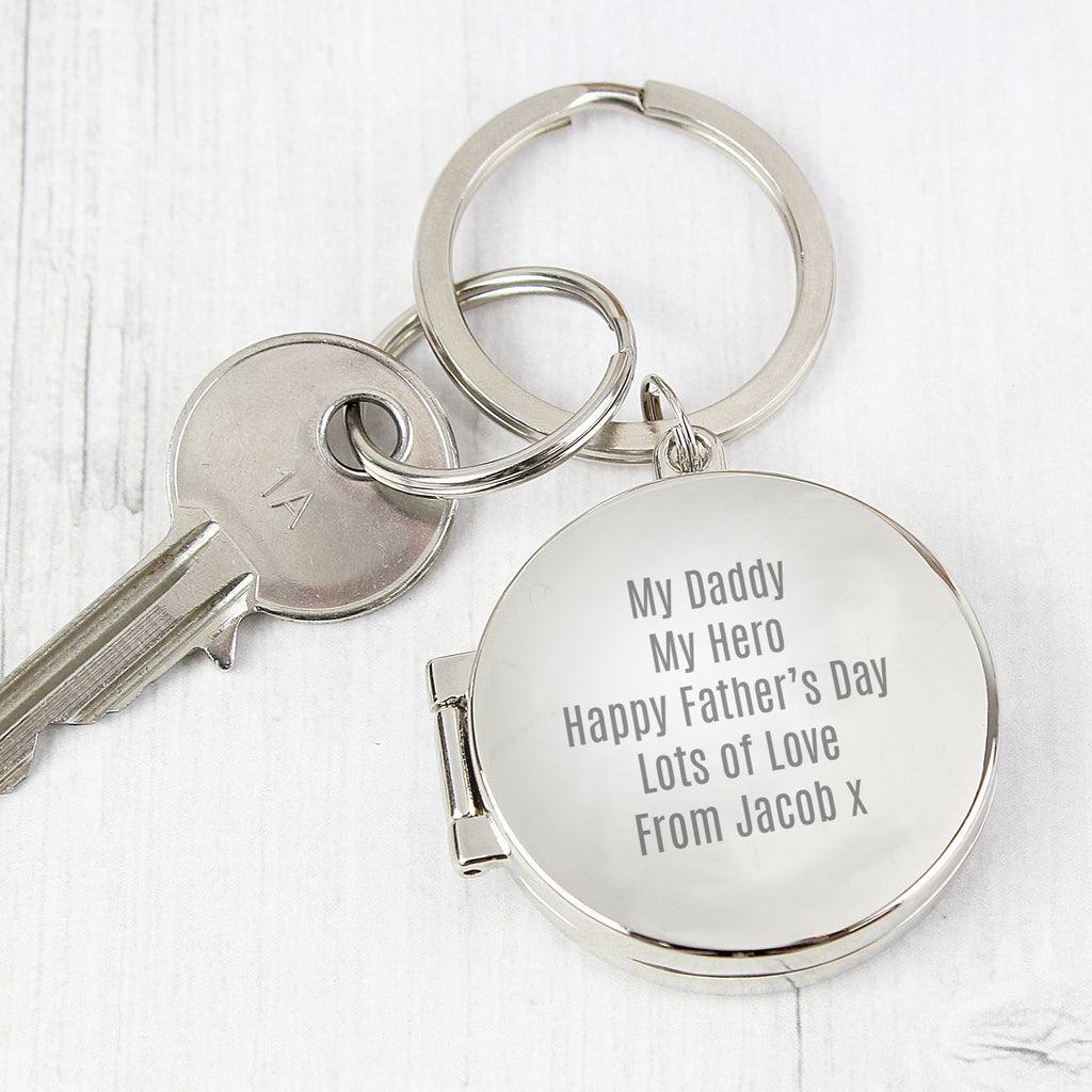 Personalised Free Text Round Photo keyring | Keyrings | Wedding Gift
