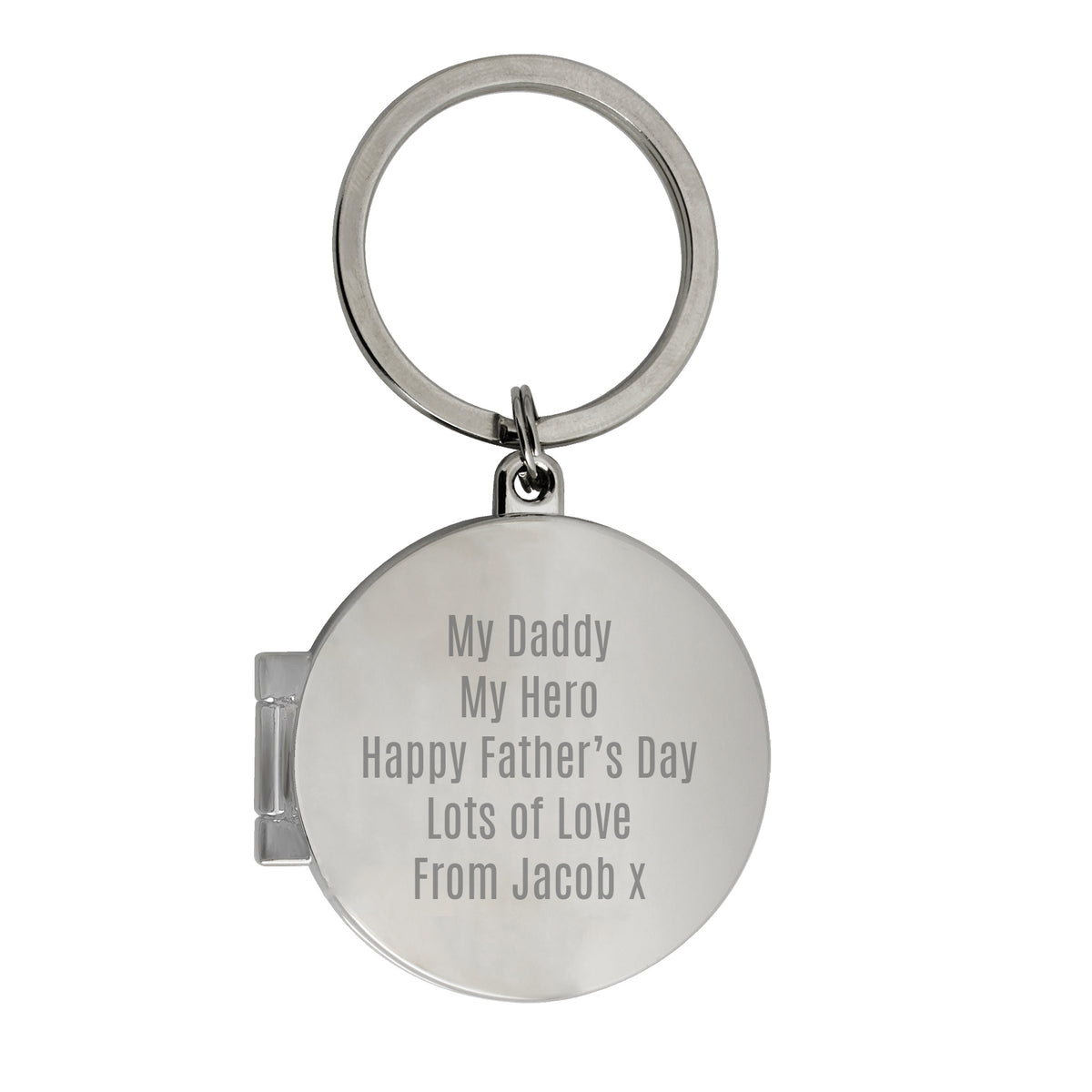 Personalised Free Text Round Photo keyring | Keyrings | Wedding Gift
