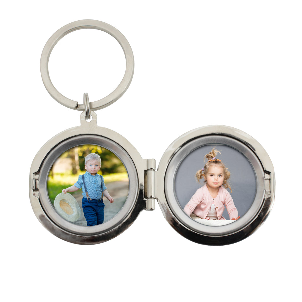 Personalised Free Text Round Photo keyring | Keyrings | Wedding Gift