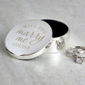 Personalised Will You Marry Me Ring Box | Keepsakes | Inspired Creative Gifts