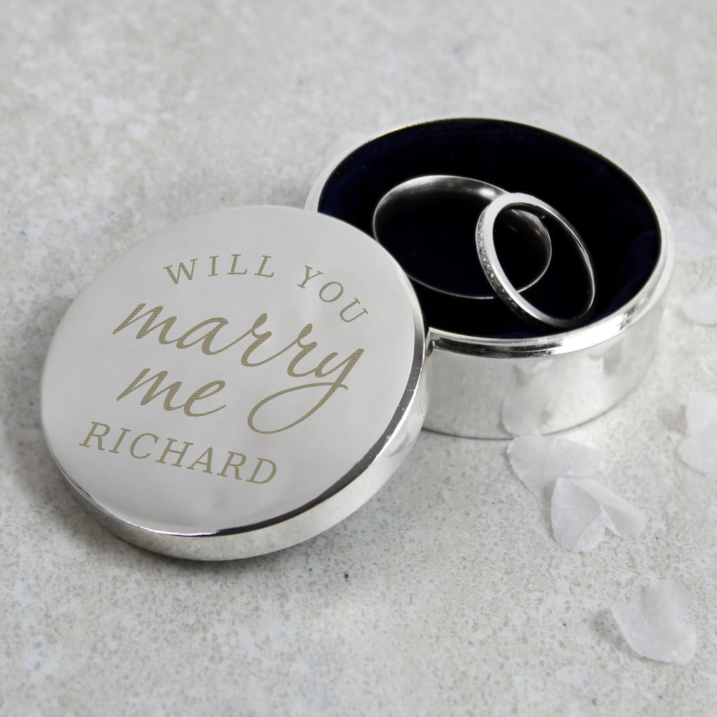 Personalised Will You Marry Me Ring Box | Keepsakes | Inspired Creative Gifts