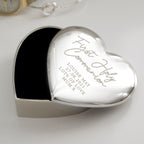 Personalised First Holy Communion Heart Trinket Box | Christening Gift