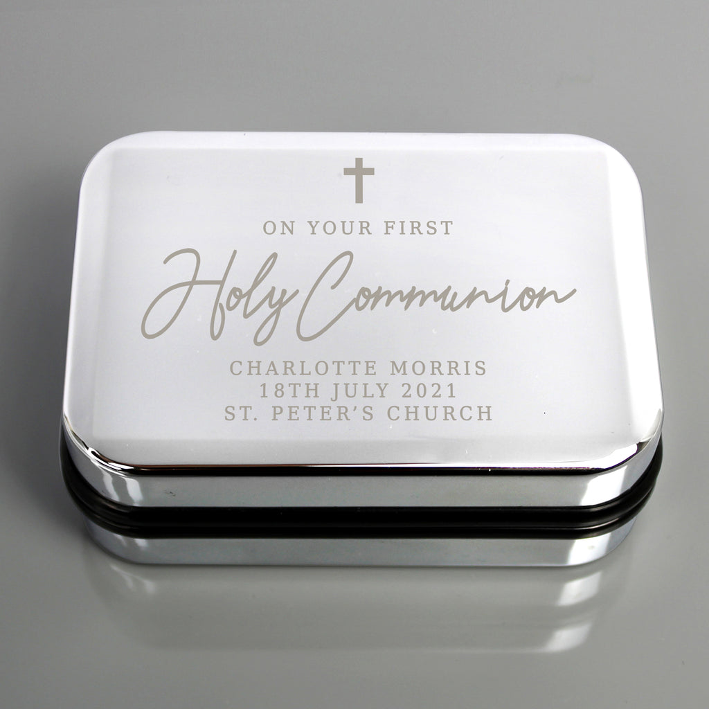 Personalised First Holy Communion Necklace Box | Gift for Her