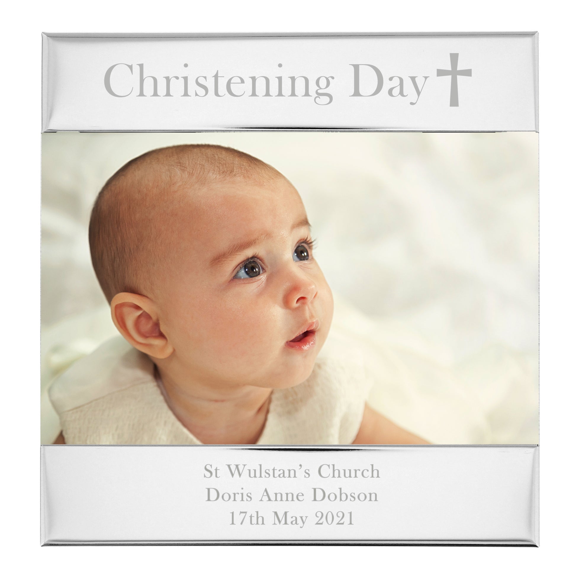 Personalised Religious Cross 6x4 Photo Frame - Inspired Creative Gifts