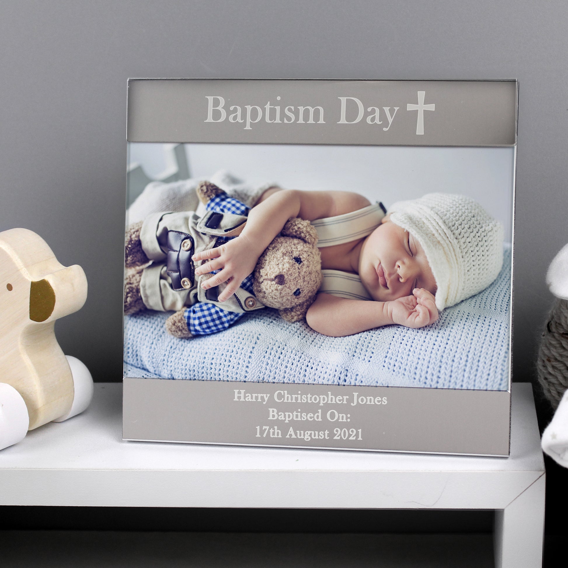 Personalised Religious Cross 6x4 Photo Frame - Inspired Creative Gifts