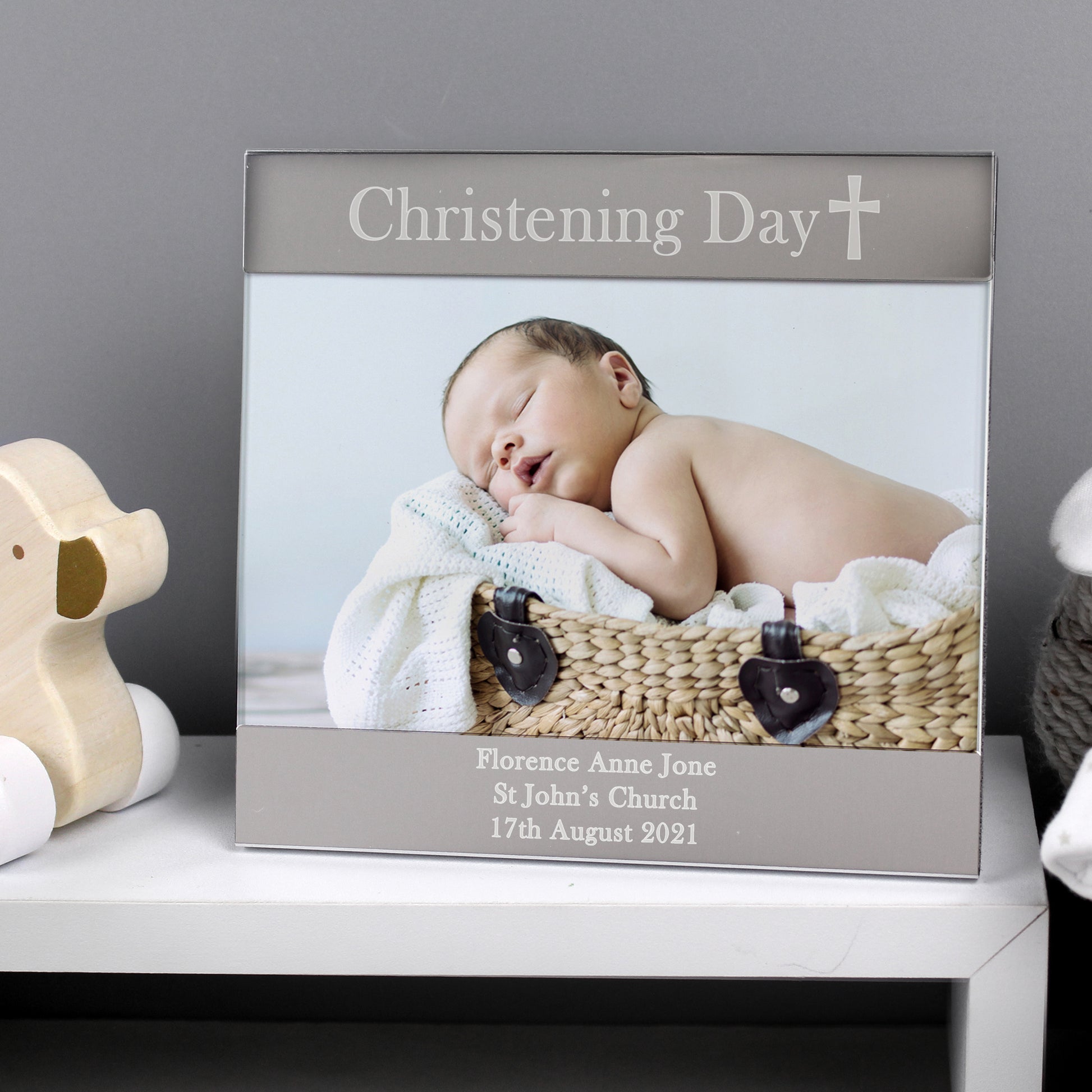 Personalised Religious Cross 6x4 Photo Frame - Inspired Creative Gifts