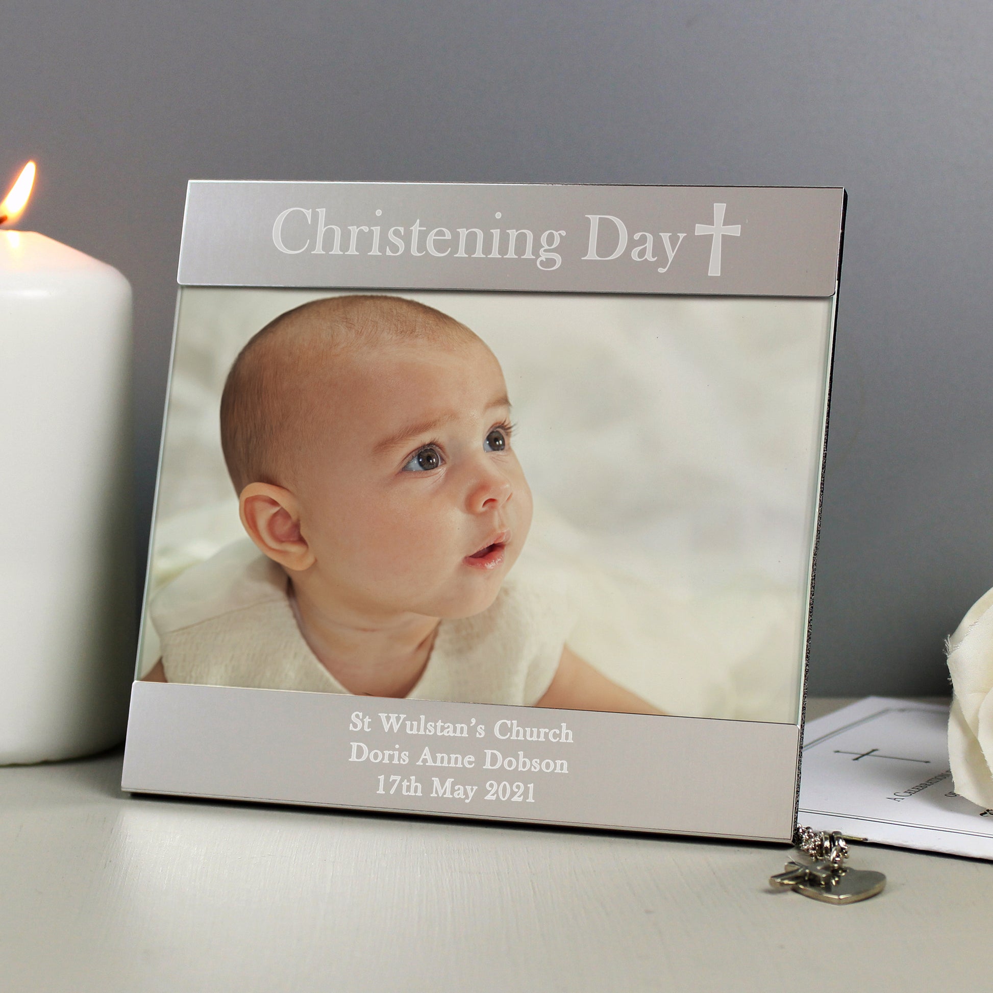 Personalised Religious Cross 6x4 Photo Frame - Inspired Creative Gifts