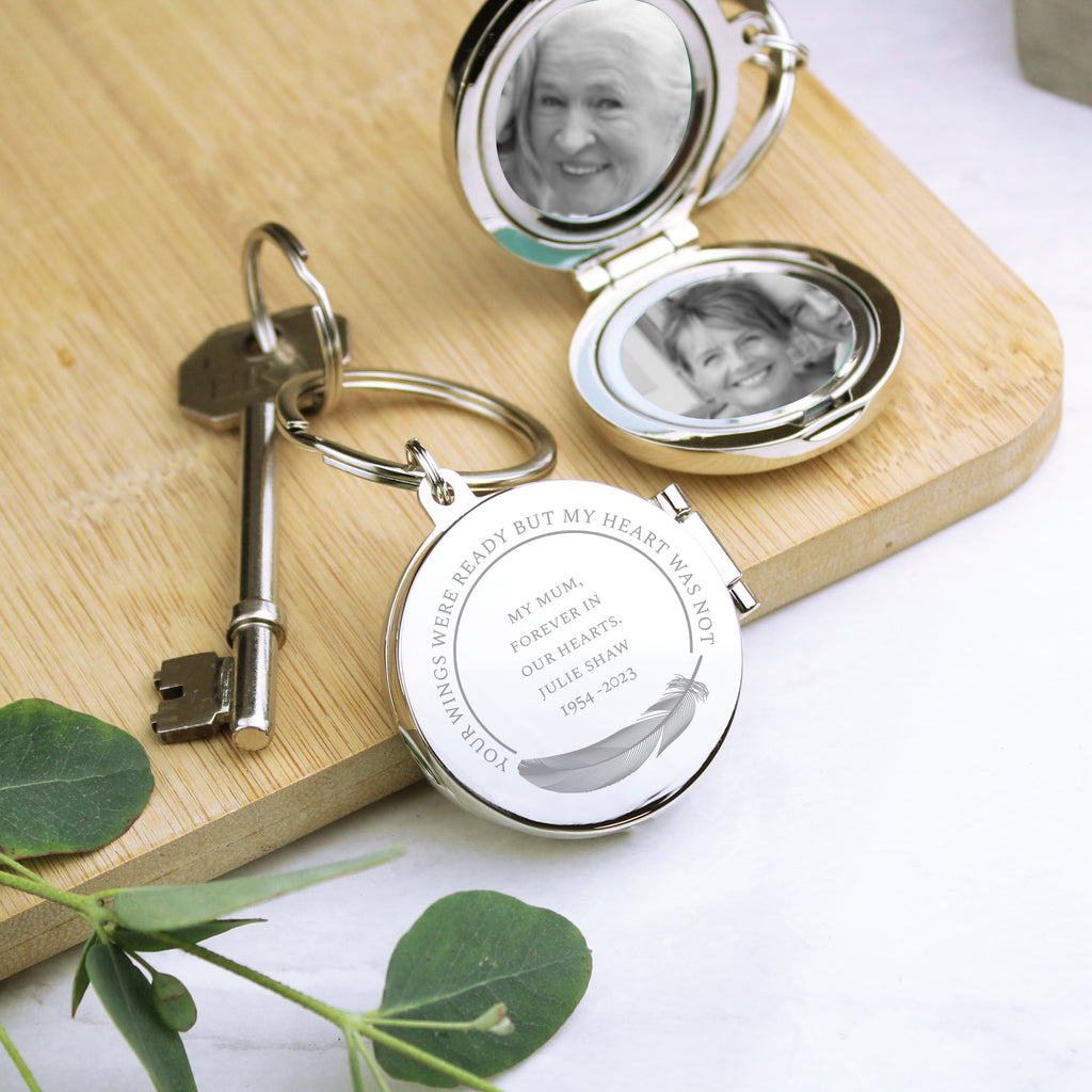 Personalised In Loving Memory Round Photo Keyring | Keyrings | Inspired Creative Gifts