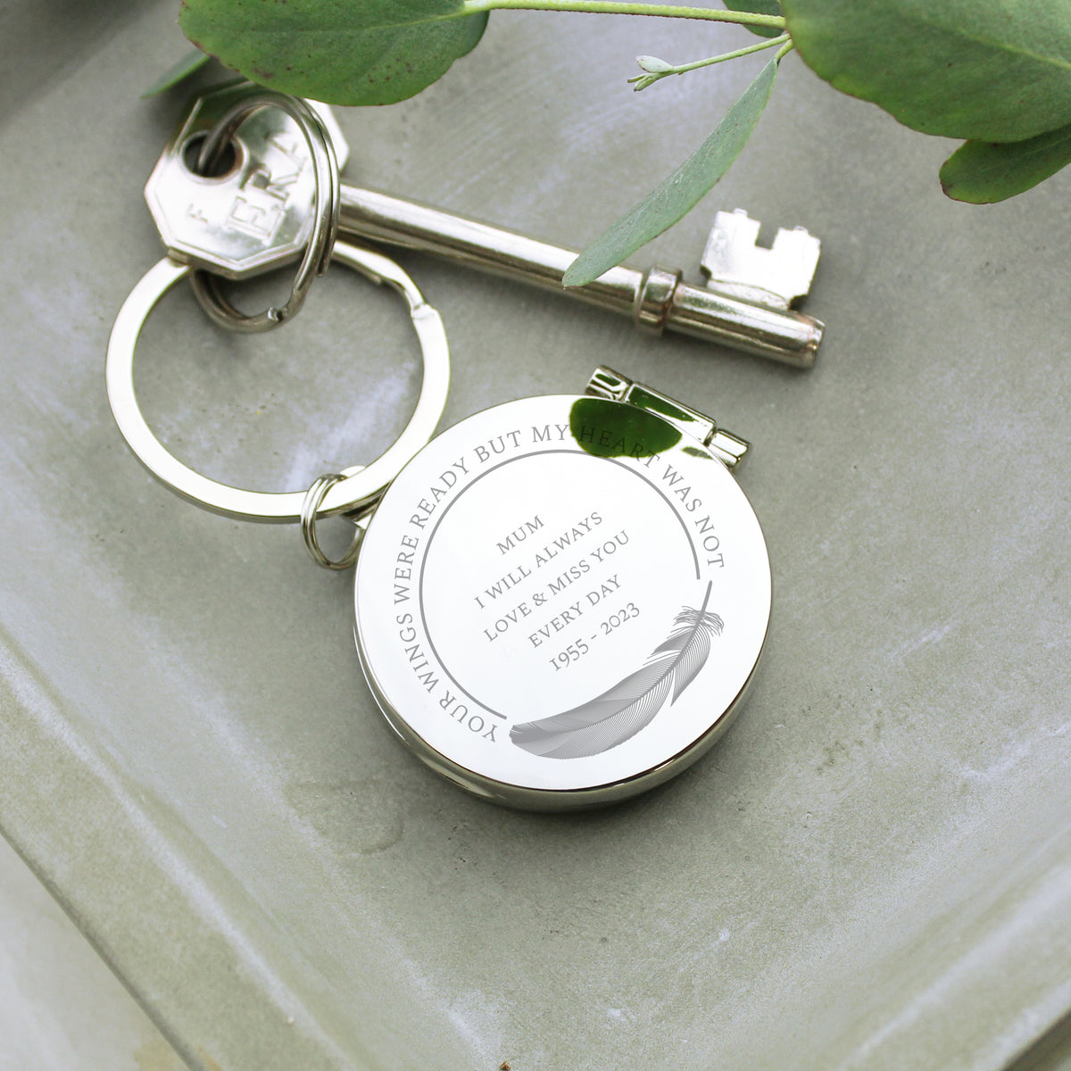 Personalised In Loving Memory Round Photo Keyring | Keyrings | Inspired Creative Gifts